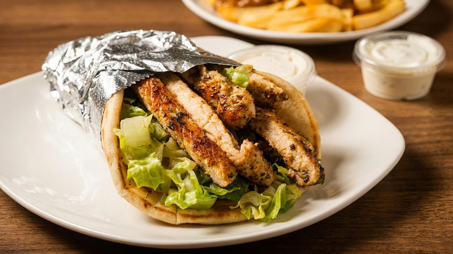 Tuesday: Cajun Chicken Wrap with soup